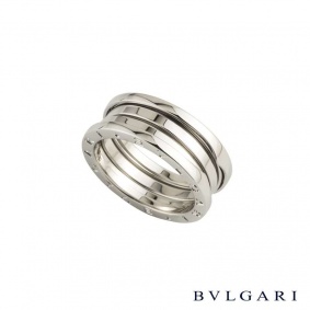 Bvlgari 18k White Gold B.zero1 Ring B&P AN191024